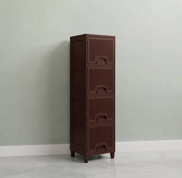 YASHODEEP PLASTIC Multipurpose Plastic Storage Cupboard for Home PP Collapsible Wardrobe