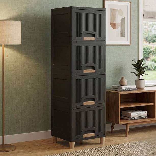 MAXTID Multi layer Drawer Cabinet for Bathroom Storage Plastic Free Standing Cabinet