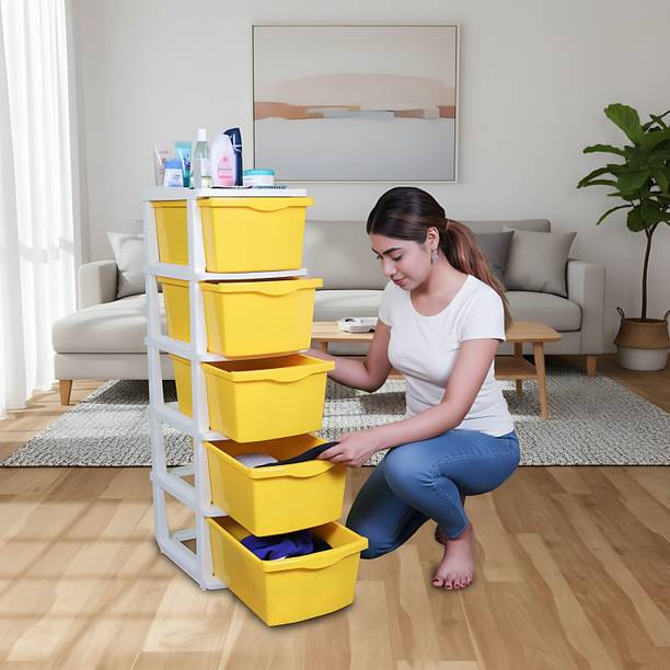 PARASNATH Boxo 5 Layer (Yellow) Multi-Purpose Modular D...