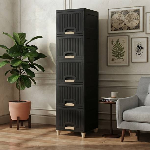 Praveka Plastic Free Standing Cabinet