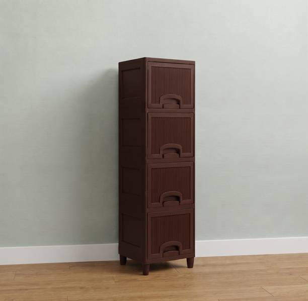 YASHODEEP PLASTIC Plastic Multi Layer Storage Cupboard Plastic Free Standing Chest of Drawers