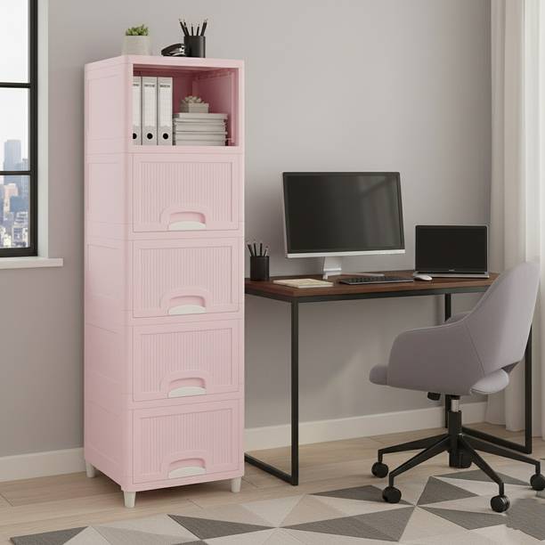 MAXTID 5-layer storage cabinet keep at office , home , warehouse etc.. Plastic Free Standing Chest of Drawers
