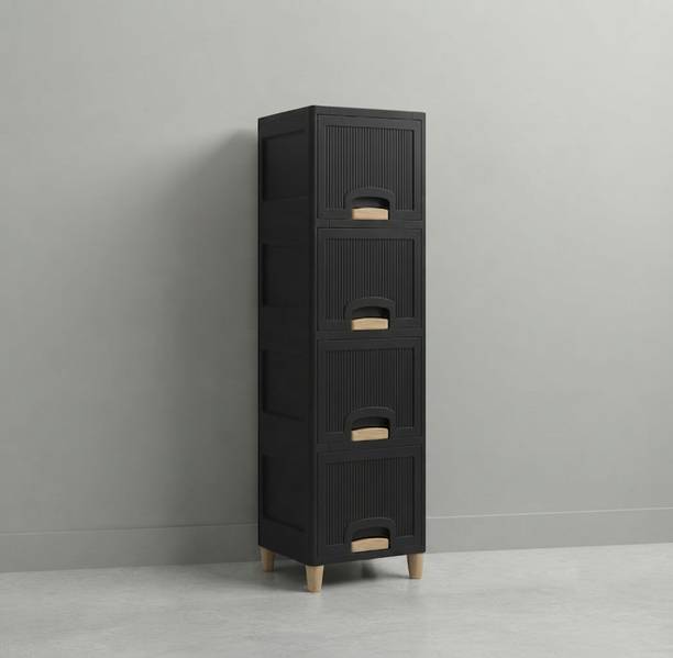 YASHODEEP PLASTIC Plastic Storage Cupboard for Modern Homes Plastic Free Standing Chest of Drawers
