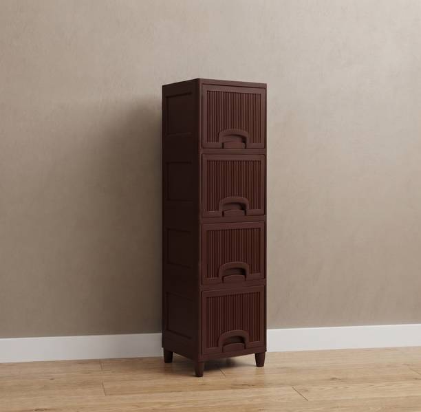 YASHODEEP PLASTIC Plastic Kitchen Utility Storage Cupboard Plastic Free Standing Chest of Drawers