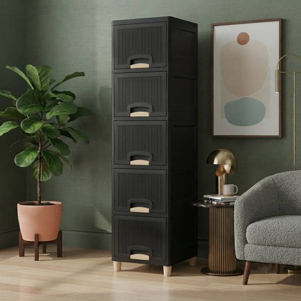 ASPPVTLTD Bedroom Clothes Storage Cabinet Plastic Free Standing Cabinet