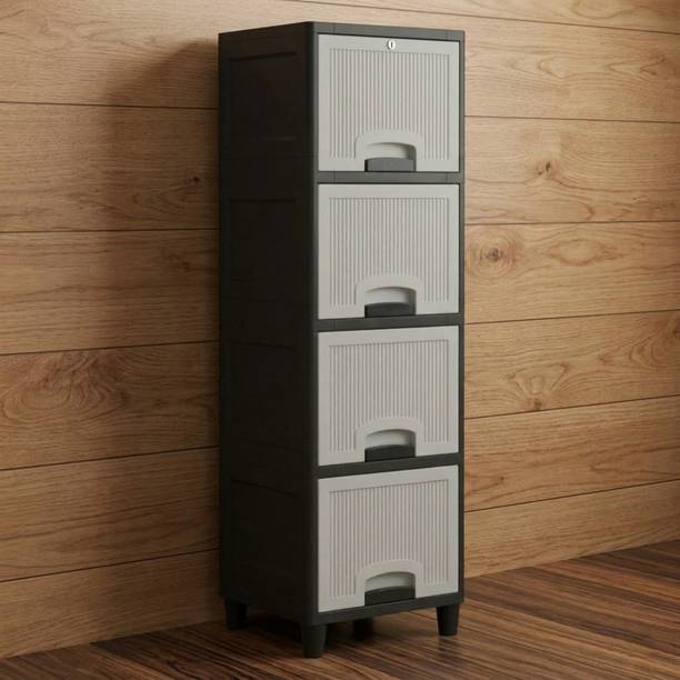 GROTHEORY Portable Multi-Layer Office Desk Drawer Storage Box Plastic Free Standing Cabinet