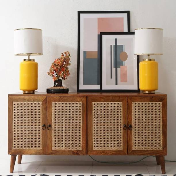 K A K-A FURNITURE Solid Wood Free Standing Sideboard