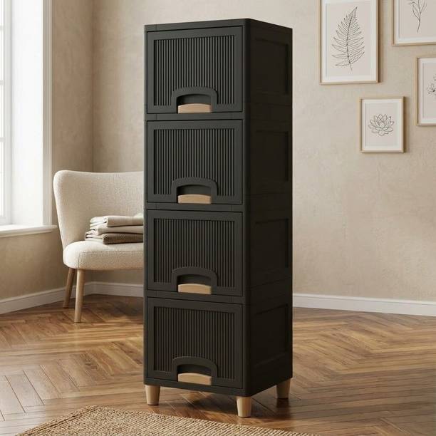 MAXTID Multi layer Drawer Cabinet for Bathroom Storage Plastic Free Standing Cabinet