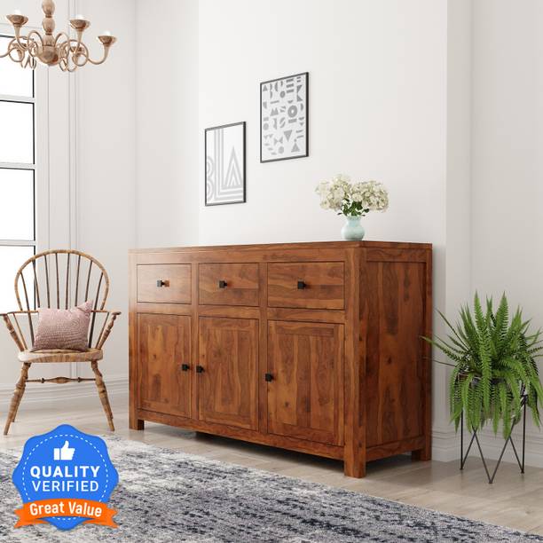 Flipkart Perfect Homes PureWood Sheesham Free Standing Sideboard