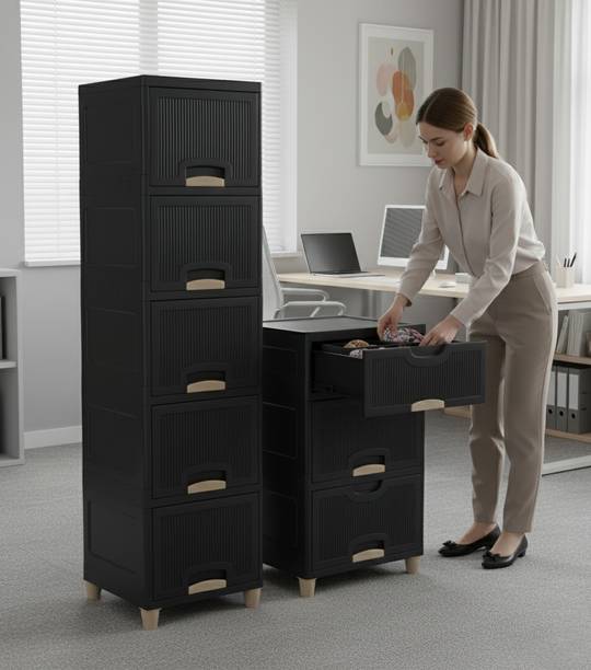 Surety for Safety cabinet & drawer set for office and home Plastic Free Standing Cabinet Plastic Free Standing Cabinet