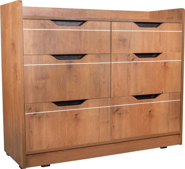 KATHGODAM FURNISHERS Skipper Double Engineered Wood Free Standing Chest of Drawers