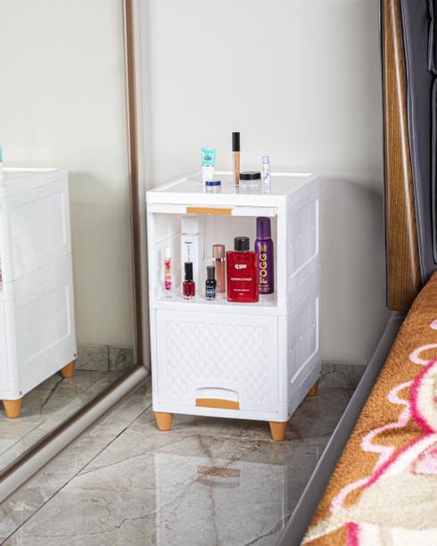 Shiswa Foldable 2-Tier Clothes Storage Rack & Organizer for Wardrobe & Drawers Plastic Free Standing Cabinet