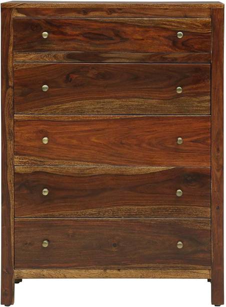 Made Wood Sheesham Wood Solid Wood Free Standing Chest of Drawers