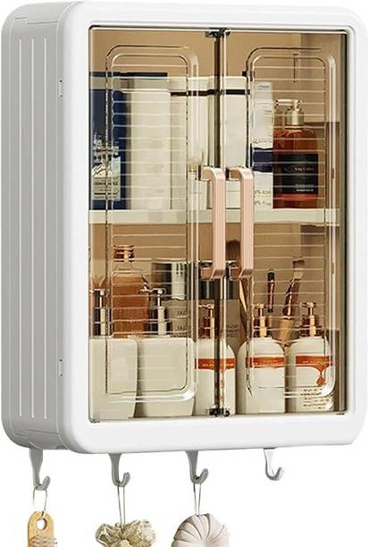 PRIPIVA Wall Mounted Storage Cabinet for Kitchen Plastic Wall Mount Cabinet