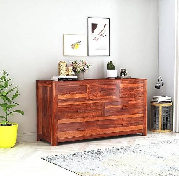 Devsignature Sheesham Wood Cabinet/Wooden sideboard cabinet/wooden drawer For Livingroom/Home Solid Wood Free Standing Cabinet