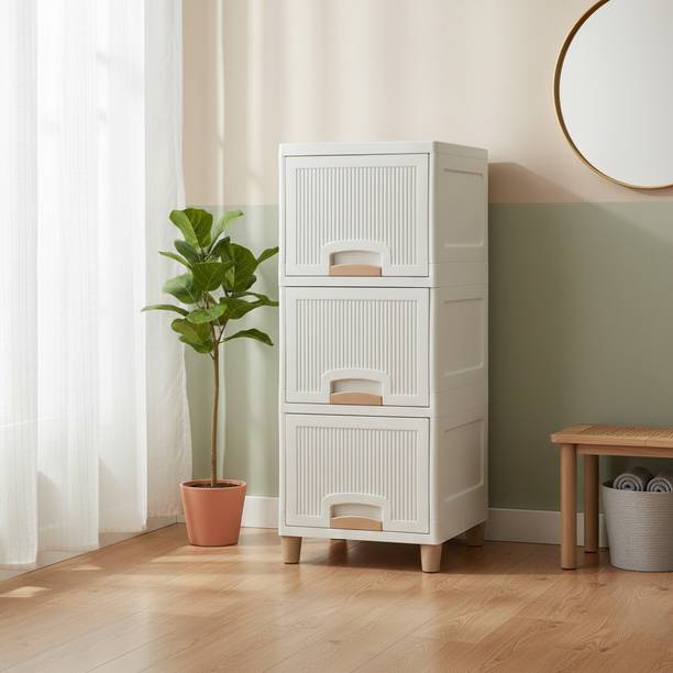 Viseman Cabinet for Home & Office Organization Plastic Free Standing Cabinet