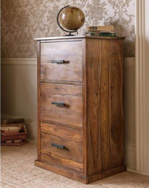 mewar furniture Solid Sheesham Wood Cabinet Drawer For Bedroom/ Living Room/ Hotel Room | Solid Wood Free Standing Chest of Drawers
