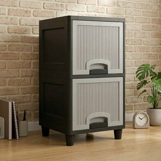 MAXTID Desktop Office Organizer Multi Layer Storage Drawer Unit Plastic Free Standing Cabinet