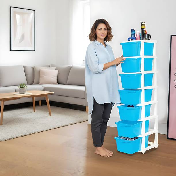AJAAQI Boxo 7 Layer (Blue Colour) Multi-Purpose Modular...