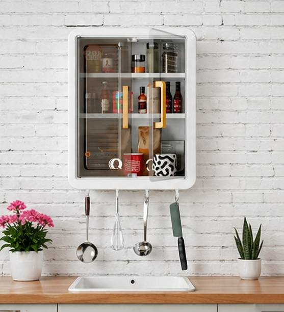 Guru Enterpise Bathroom Storage Cabinet Plastic Wall Mount Cabinet