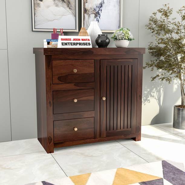 Shree Jeen Mata Enterprises Solid Sheesham Wood Cabinet Drawer For Living Room, Kitchen And Home Furniture Solid Wood Free Standing Chest of Drawers