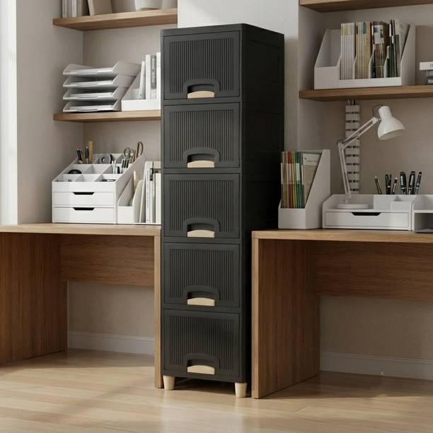 ASPPVTLTD Plastic Drawer Storage Chest Plastic Free Standing Cabinet