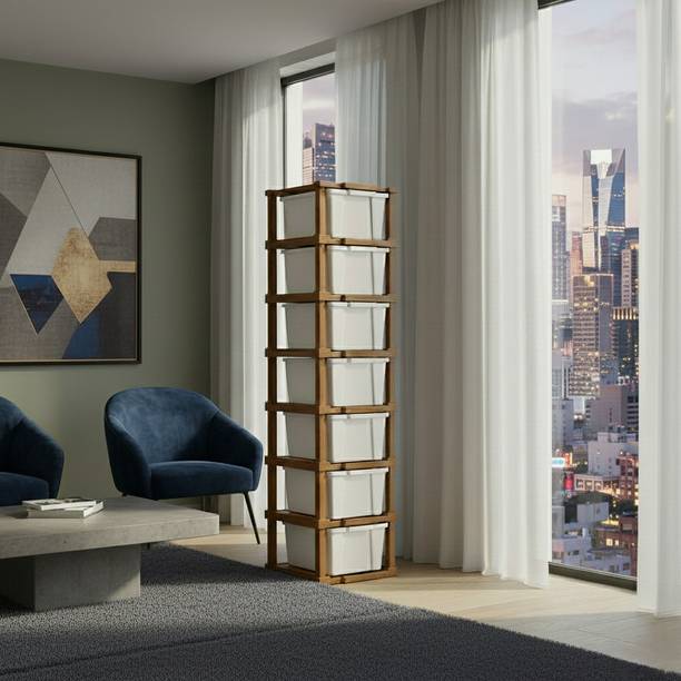 Viseman Cabinet for Home & Office Organization Plastic Free Standing Cabinet