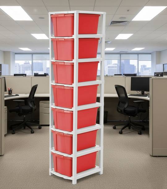 Scrub Daddy Compartments Plastic Modular Drawer Storage for Home, Office ,Bedroom , Kitchen Plastic Free Standing Cabinet