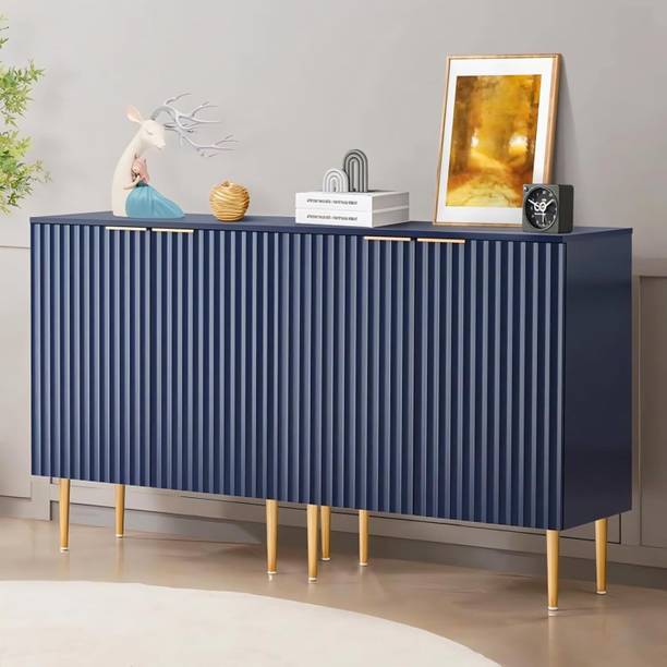 FURNITELL RozwoodArts Modern TV Unit Solid Wood Free Standing Cabinet