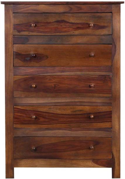 Made Wood Sheesham Wood Solid Wood Free Standing Chest of Drawers