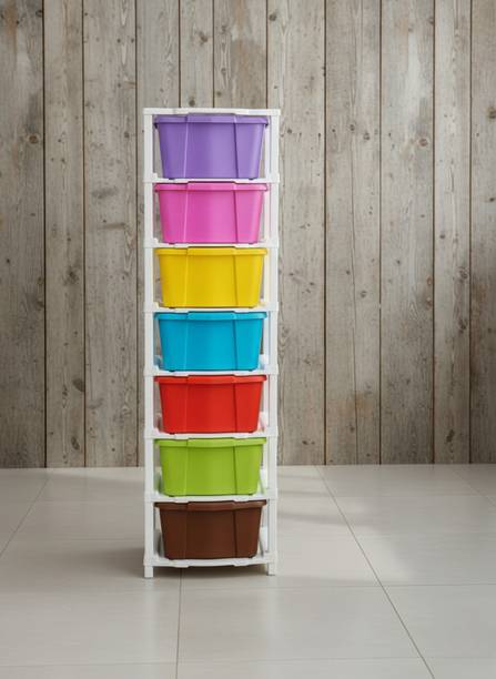 Viseman Cabinet for Home & Office Organization Plastic Free Standing Cabinet