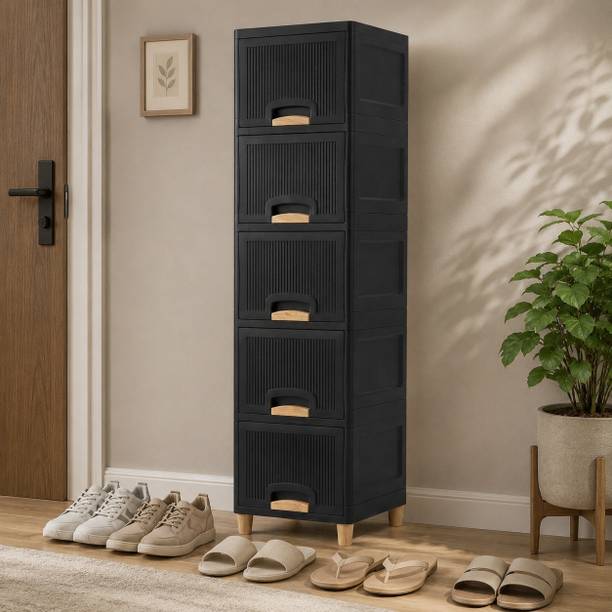MAXTID Multi Drawer Bathroom Storage Unit for Towels, Toiletries and Supplies Plastic Kitchen Cabinet