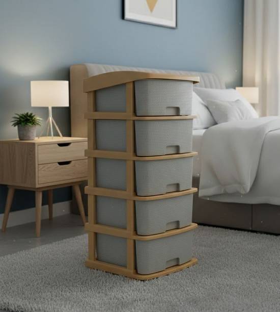 MAXTID Multi Layer Drawer with User Friendly Storage Organizer For Kitchen Plastic Free Standing Chest of Drawers