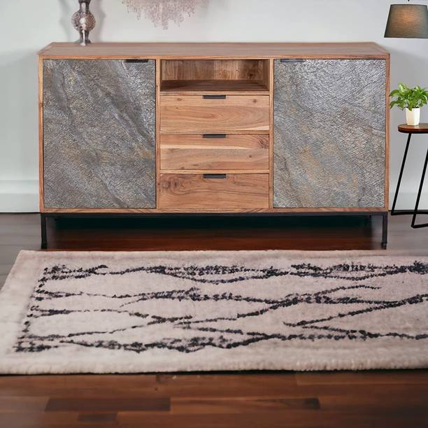 kraft bazaar Solid Wood Free Standing Sideboard