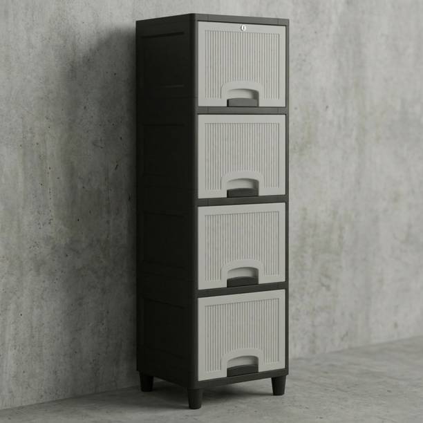 GROTHEORY Portable Multi-Layer Office Desk Drawer Storage Box Plastic Free Standing Cabinet