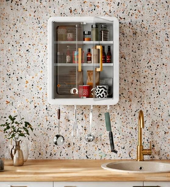 Harikishan Bathroom Storage Cabinet Plastic Wall Mount Cabinet