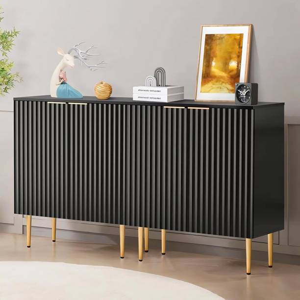 FURNITELL RozwoodArts Modern Storage Cabinet Solid Wood Free Standing Cabinet