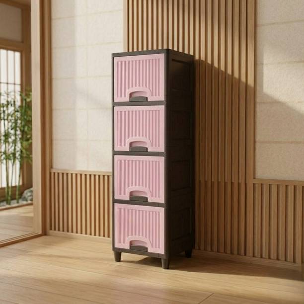 MAXTID Multi Layer Cabinet Useful For Wardrobe Plastic Free Standing Cabinet