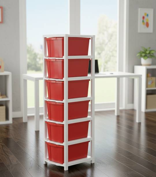 Viseman Cabinet for Home & Office Organization Plastic Free Standing Cabinet