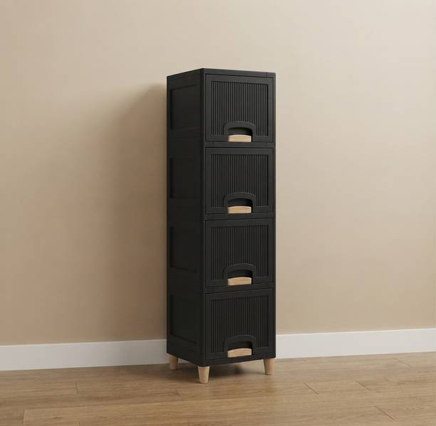YASHODEEP PLASTIC Plastic Multi Layer Storage Cupboard Plastic Free Standing Chest of Drawers