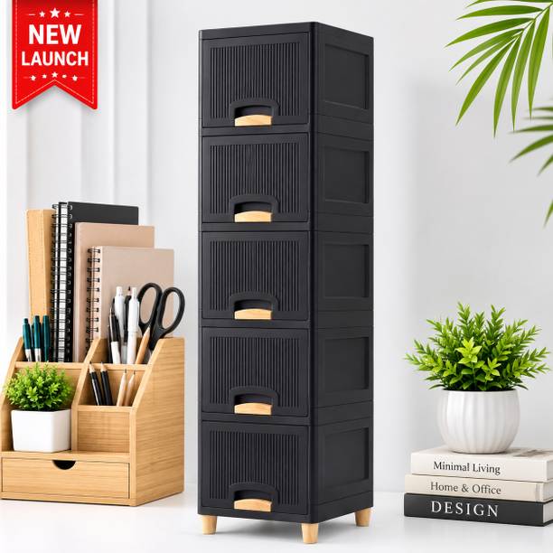 Viseman Multi Drawer Living Room Storage Unit for Household Essentials and More Plastic Free Standing Sideboard