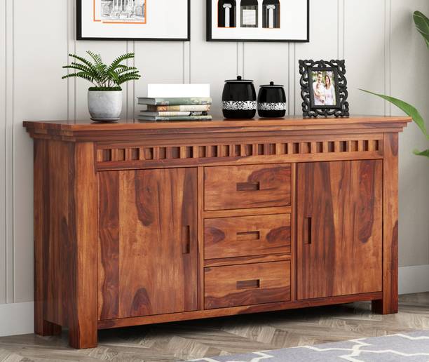 SGH Wooden Homes Solid Wood Free Standing Sideboard Solid Wood Free Standing Sideboard