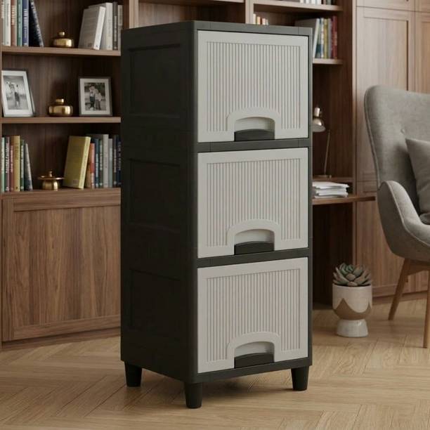 Surety for Safety Multi-Layer Office Storage Drawer Unit for Daily Essentials Plastic Free Standing Cabinet