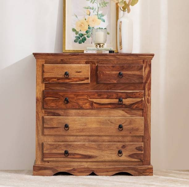 Livince Solid Wood Free Standing Chest of Drawers