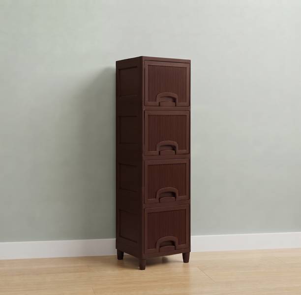 YASHODEEP PLASTIC Plastic Utility Cupboard for Storage Plastic Free Standing Chest of Drawers