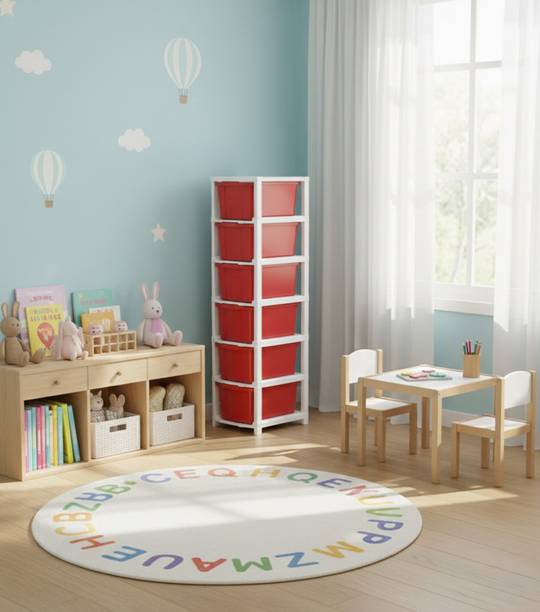 MAXTID Architect & Designer Remote Work Essential Modular Desk Side-Unit Plastic Free Standing Cabinet