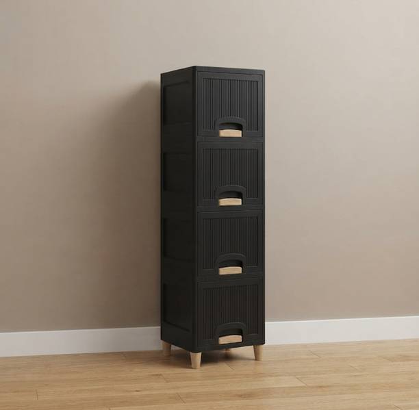 YASHODEEP PLASTIC Plastic Multipurpose Storage Cupboard Plastic Free Standing Chest of Drawers