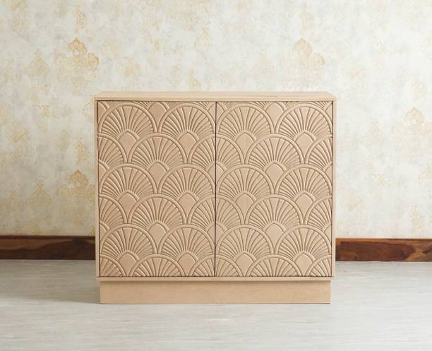 Woodefly Cabinet-Two Door Solid Wood Free Standing Sideboard