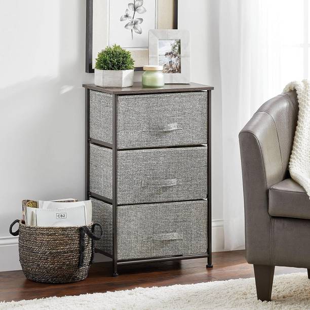 Flipkart Perfect Homes Studio ® Fabric 3 - Drawer Storage Organizer Unit for Closet for Home, Bedroom PP Collapsible Wardrobe