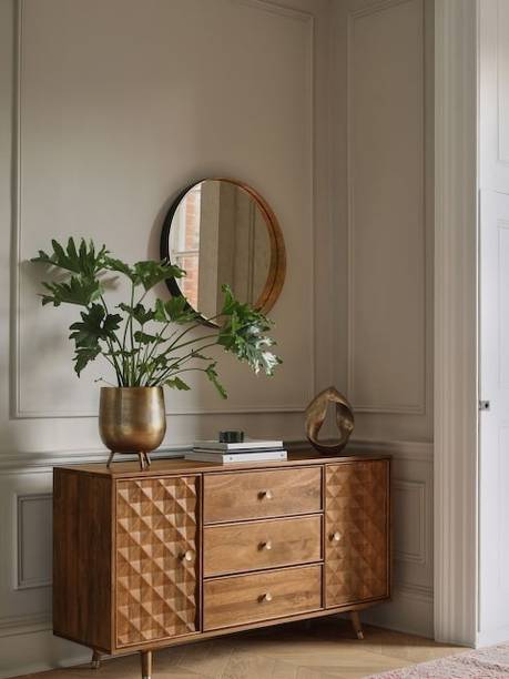 The kashth DEFG Solid Wood Free Standing Sideboard